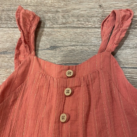 3T Art Class dress. Rust color with gold threads. Excellent condition. - Picture 3 of 5